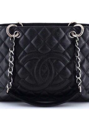 CHANEL Caviar Grand Shopping Tote GST Black